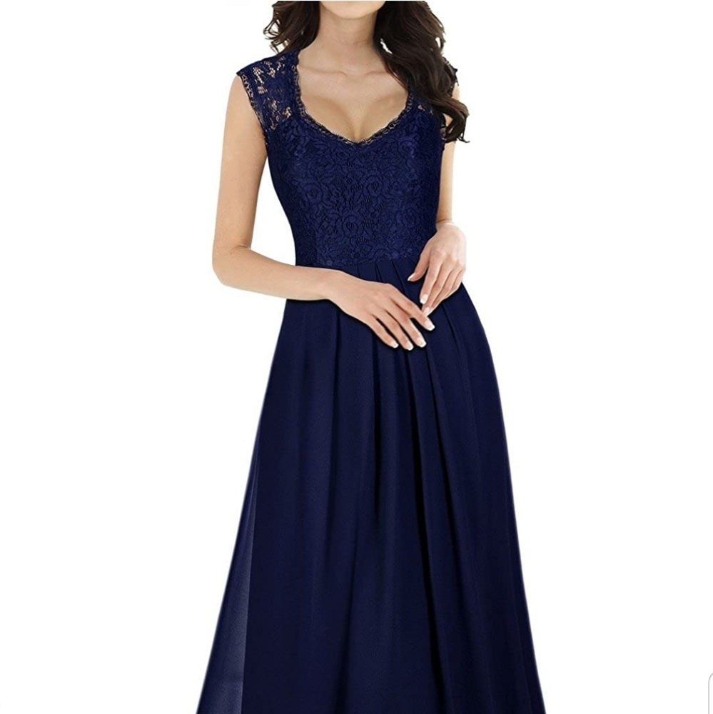 Navy blue bridesmaid dress